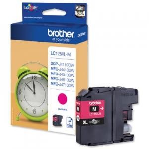 Brother oryginalny Tusz LC125XL MAGENTA 1200s do MFC-J4510DW