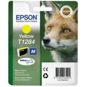 Epson oryginalny Tusz T1284 Yellow do SX125/SX130/SX425W/SX430