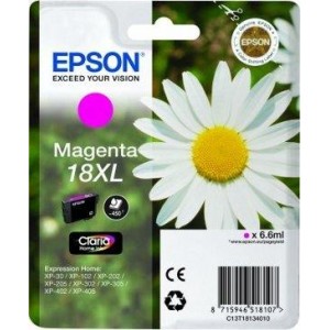 Epson oryginalny Tusz T1813 MAGENTA 6.6ml do XP-30/102/20x/30x/40x