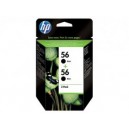 HP oryginalny Tusz nr 56 Dwupak Czarny C9502AE