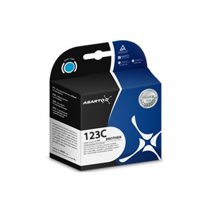 Tusz Asarto do Brother LC123 | DCP-J132W/MFC-J4410DW | cyan