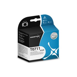 Tusz Asarto do Epson T0711 | D78/92/120/DX4000/4400 I black