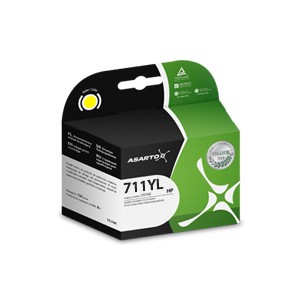 Tusz Asarto do HP 711 T120/T520 | CZ132A | yellow