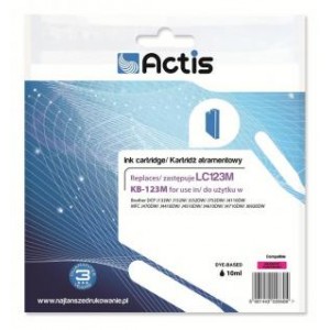 Tusz zamiennik Actis KB-123M (Brother LC123M/LC121M) standard 10ml magenta