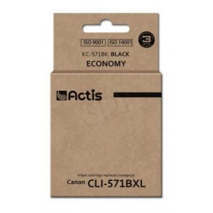 Tusz zamiennik Actis KC-571BK (Canon CLI-571BK) standard 12ml czarny