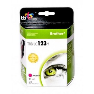 TB Print Tusz zamiennik do Brother LC123 Magenta TBB-LC123M