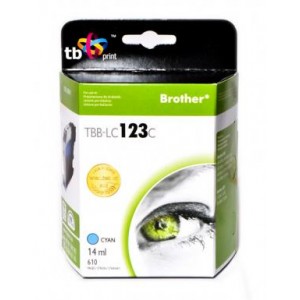 TB Print Tusz zamiennik do Brother LC123 Cyan TBB-LC123C