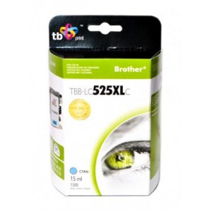 TB Print Tusz zamiennik do Brother LC529/539 CYAN TBB-LC525XLC