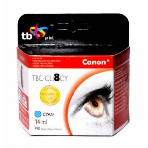 TB Print Tusz TBC-CLI8CY (Canon CLI8CY) blekitny 100% nowy TB Print Tusz TBC-CLI8CY (Canon CLI8CY) blekitny 100% nowy