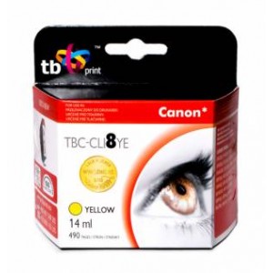 TB Print Tusz TBC-CLI8YE (Canon CLI8YE) zolty 100% nowy TB Print Tusz TBC-CLI8YE (Canon CLI8YE) zolty 100% nowy