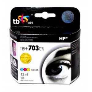 TB Print Tusz zamiennik do HP DJ D730/F735 Kolor refabrykowany TBH-703CR (HP nr 703 CD888AE)