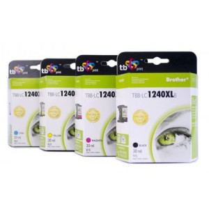 Zestaw do Brother LC1240XL TB Print TBB-LC1240XLB - 4 tusze