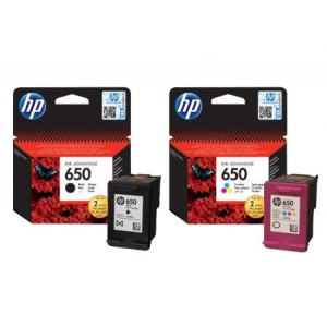 Zestaw HP 650 CZ101AE, CZ102AE Czarny + Kolor