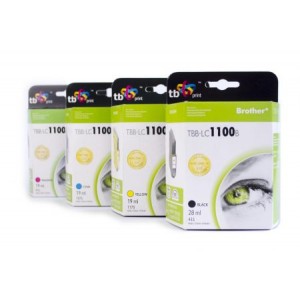 TB Print zestaw do Brother LC980/1100 4 tusze CMYK