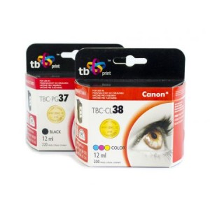 TB Print Zestaw Canon czarny PG37 kolor CL38