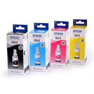 Zestaw Epson T6641 T6642 T6643 T6644 4 oryginalne tusze CMYK