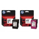 Zestaw 2 tusze: HP 652 czarny F6V25AE + kolorowy F6V24AE