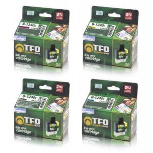 Zestaw TFO do Brother 4x LC1240 CMYK - 4 tusze