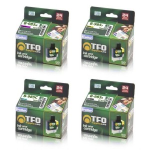 Zestaw TFO 4x tusz do Brother CMYK LC985