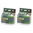 Zestaw TFO HP 300 czarny 17ml i kolor 15ml - 2 tusze