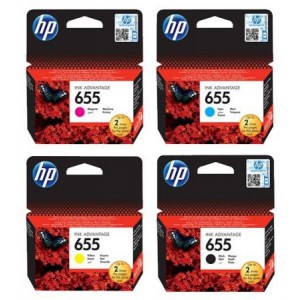 Zestaw HP 655 CMYK - 4 oryginalne tusze