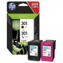 Zestaw HP 301 czarny i kolor N9J72AE
