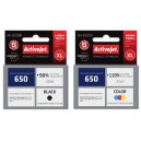 Zestaw Activejet do HP 650 czarny i kolor - 2 tusze XL
