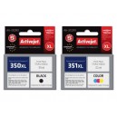 Zestaw Activejet do HP 350 HP 351 czarny i kolor - 2 tusze XL