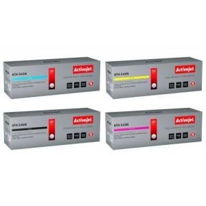 Zestaw Activejet do HP 125A - 4 nowe tonery CMYK