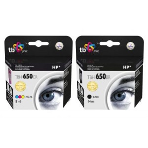 Zestaw TB Print HP 650 - 2 tusze: czarny i kolor