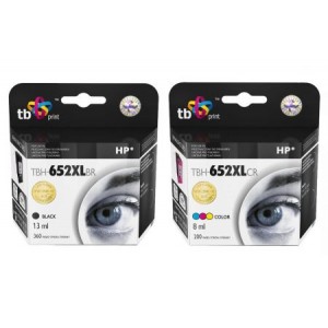 Zestaw TB Print HP 652 - 2 tusze czarny i kolor XL
