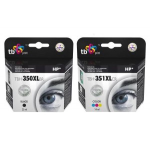 Zestaw TB Print HP 350 HP 351 - 2 tusze czarny i kolor XL