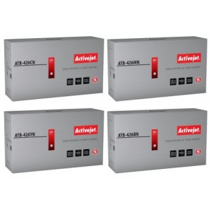 Zestaw 4 nowe tonery Activejet do Brother TN-426 CMYK Zestaw 4 nowe tonery Activejet do Brother TN-426 CMYK