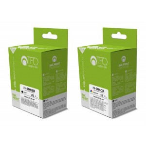 Zestaw TFO HP 304XL tusz czarny 20ml i kolorowy 17ml Zestaw TFO HP 304XL tusz czarny 20ml i kolorowy 17ml