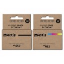 Zestaw Actis 2x tusz do HP 652 czarny + kolor
