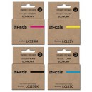 Zestaw Actis do Brother LC123 - 4 tusze CMYK