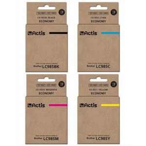 Zestaw Actis do Brother LC-985 - 4 tusze CMYK XL