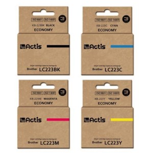 Zestaw Actis do Brother LC223 - 4 tusze CMYK