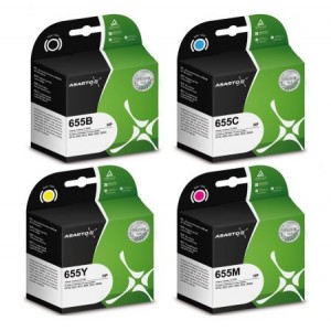 Zestaw Asarto 4 tusze do HP 655 CMYK
