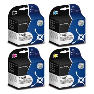 Zestaw Asarto 4x tusz do Brother LC123 CMYK 4 kolory