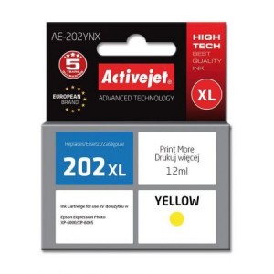 Tusz Activejet AE-202YNX Epson 202XL Supreme 12 ml żółty