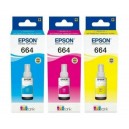 Zestaw Epson T6642 T6643 T6644 3 oryginalne tusze CMY