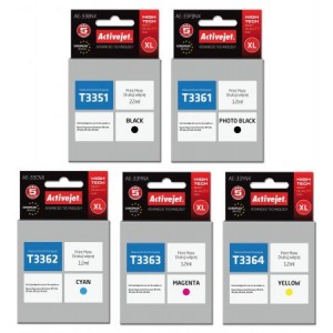 Zestaw Activejet do Epson 33XL T3351-T3364 CMYKK