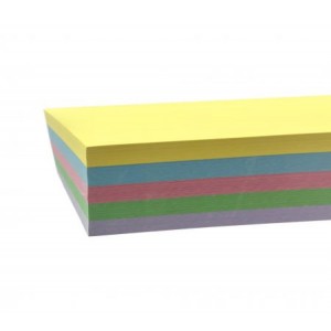 Papier biurowy ksero kolorowy A4 mix pastelowy 5 kolorów 80-120 gr 100 arkuszy