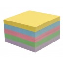Kostka biurowa 85x85x50 nieklejona kolorowa pastelowa